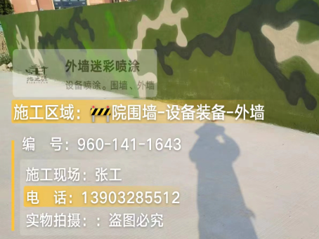 柳州 迷彩漆喷涂价格（按平方米计费）